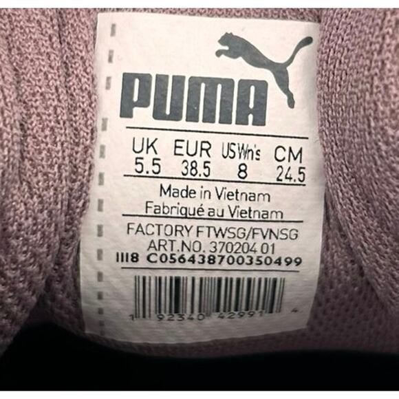 Puma Vikky Suede Shoes Women's 8 Purple Athletic Soccer Sneakers 370202-01 - Picture 8 of 8